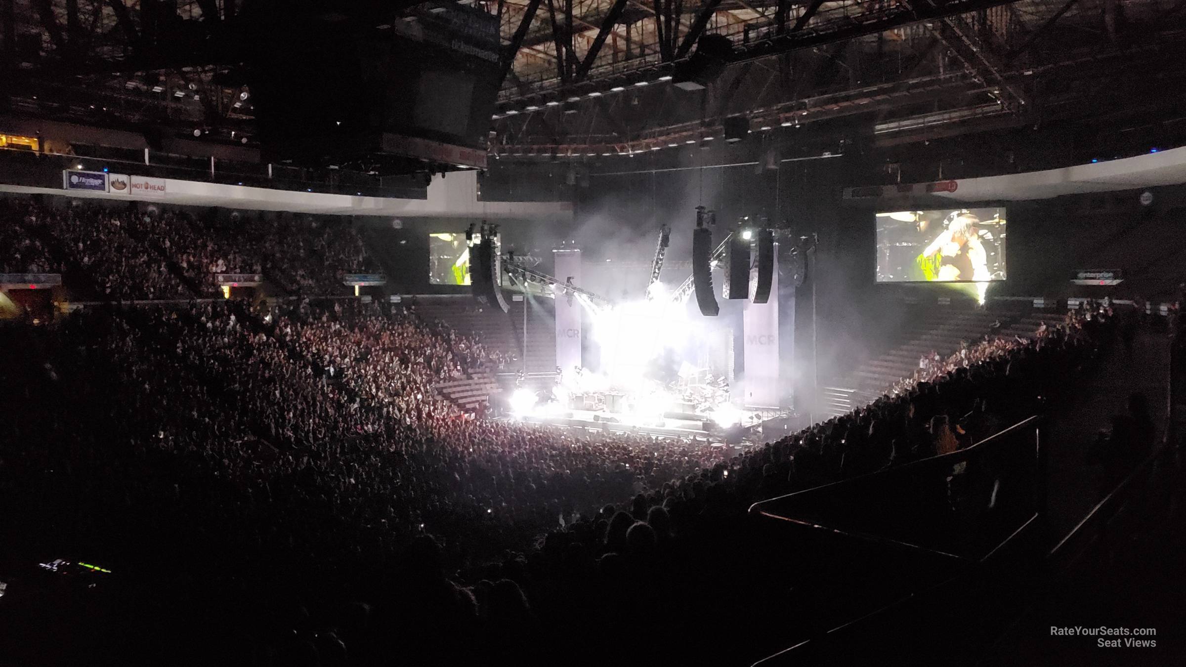 section 207, row e seat view  - heritage bank center