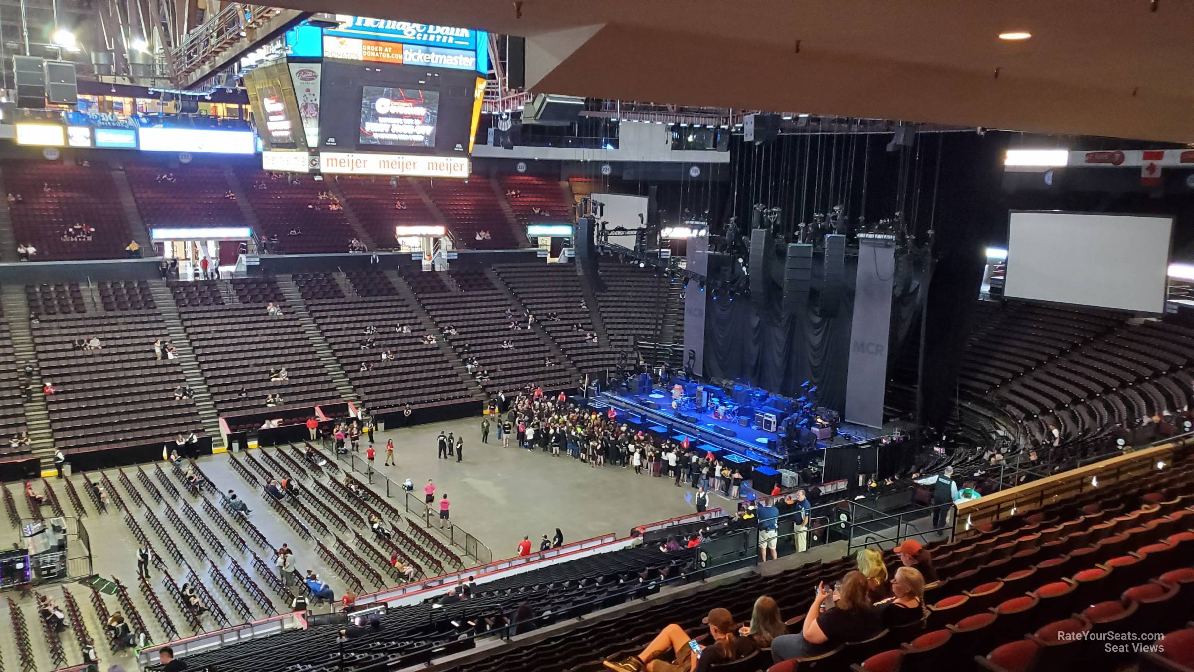 section 209, row q seat view  - heritage bank center