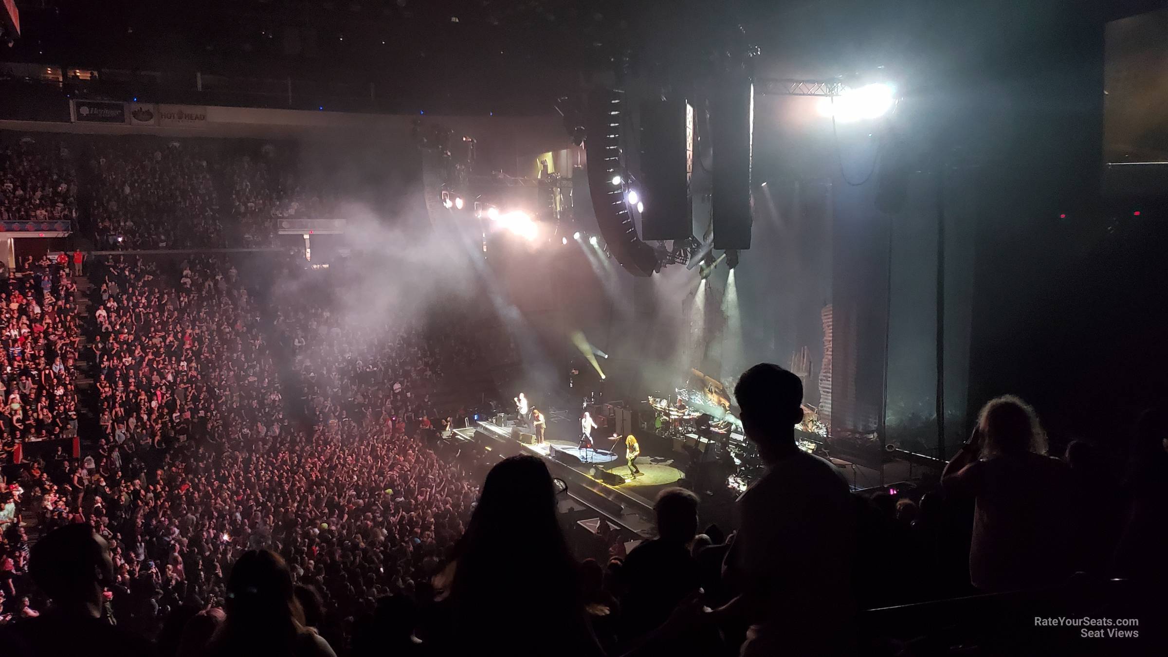 section 212, row a seat view  - heritage bank center
