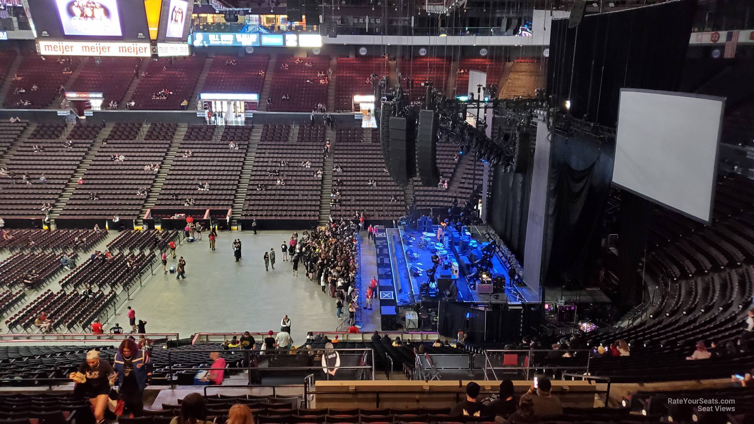 section 213, row q seat view  - heritage bank center