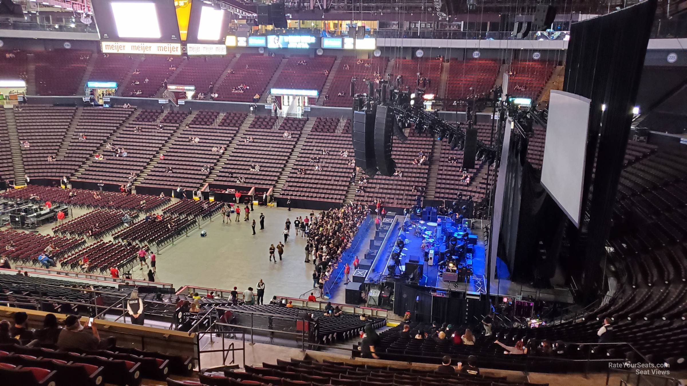 section 214, row q seat view  - heritage bank center