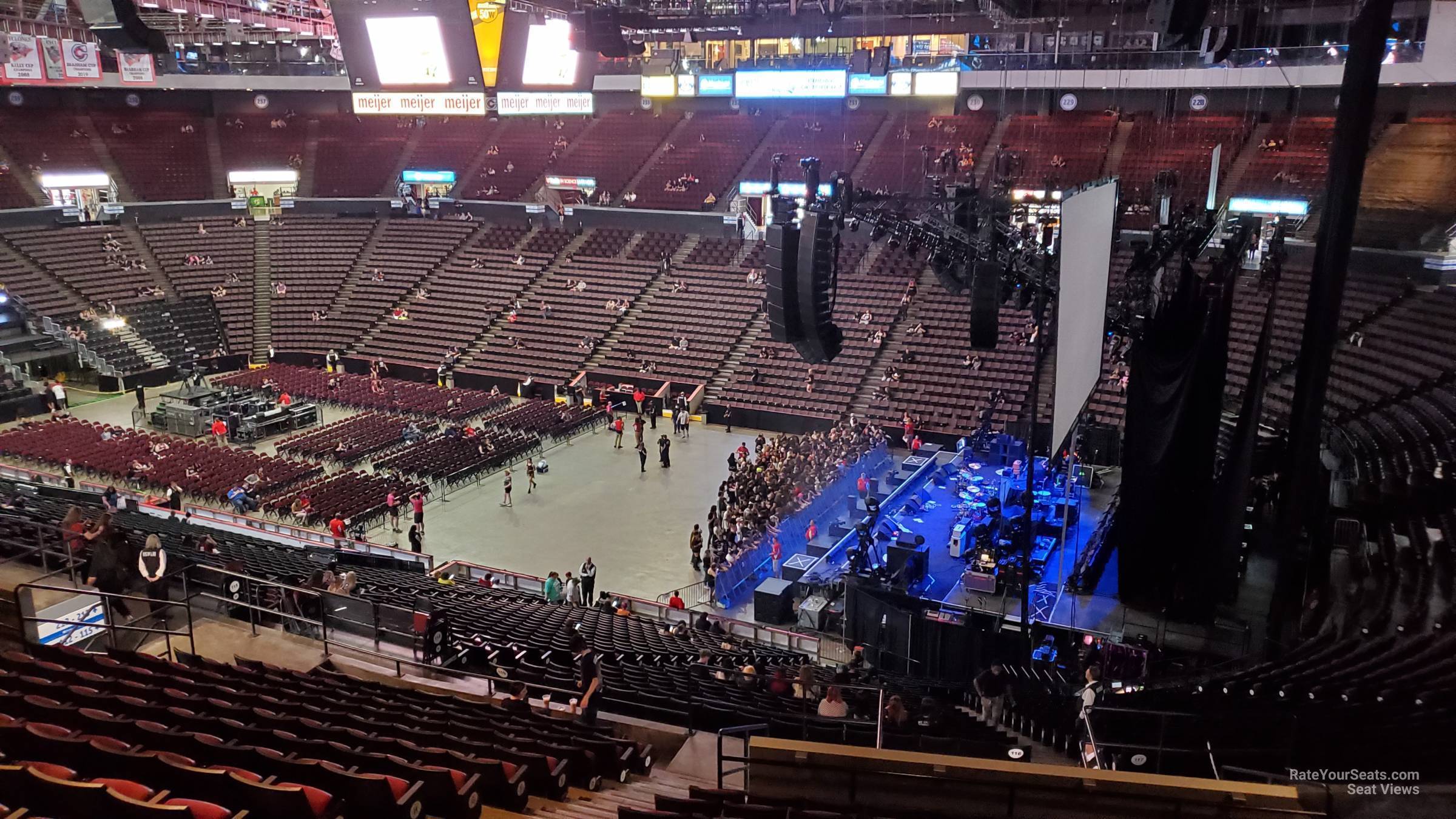 section 215, row q seat view  - heritage bank center