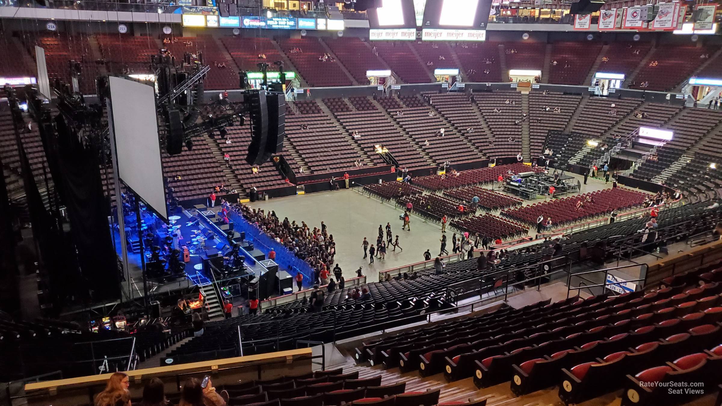 section 227, row q seat view  - heritage bank center