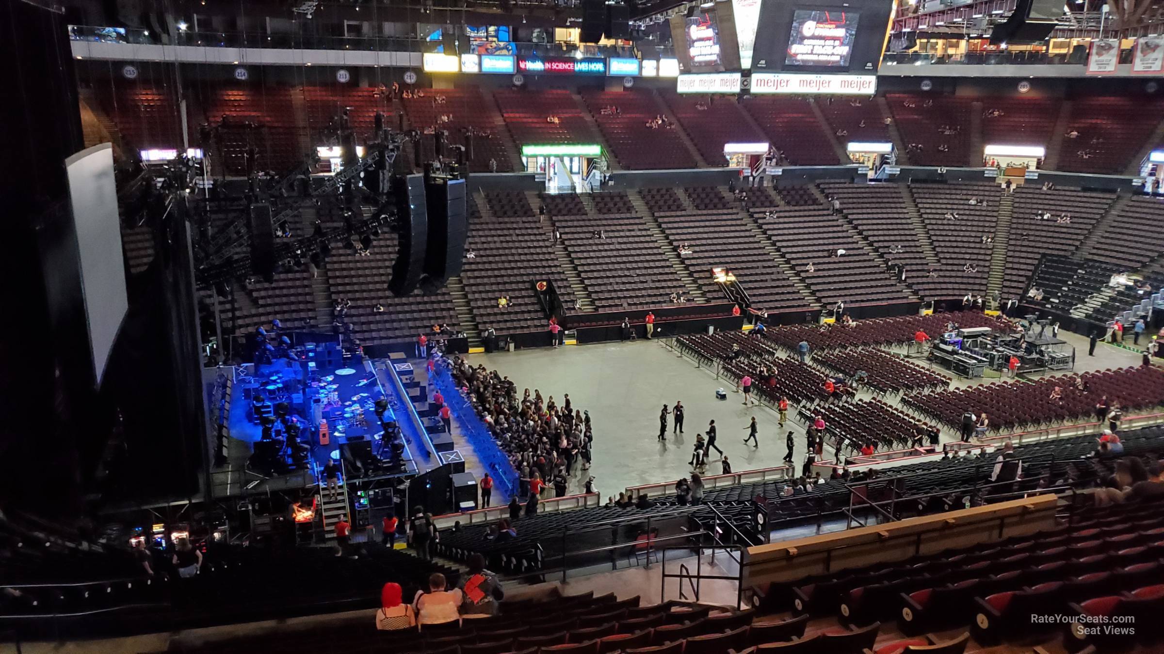 section 228, row q seat view  - heritage bank center
