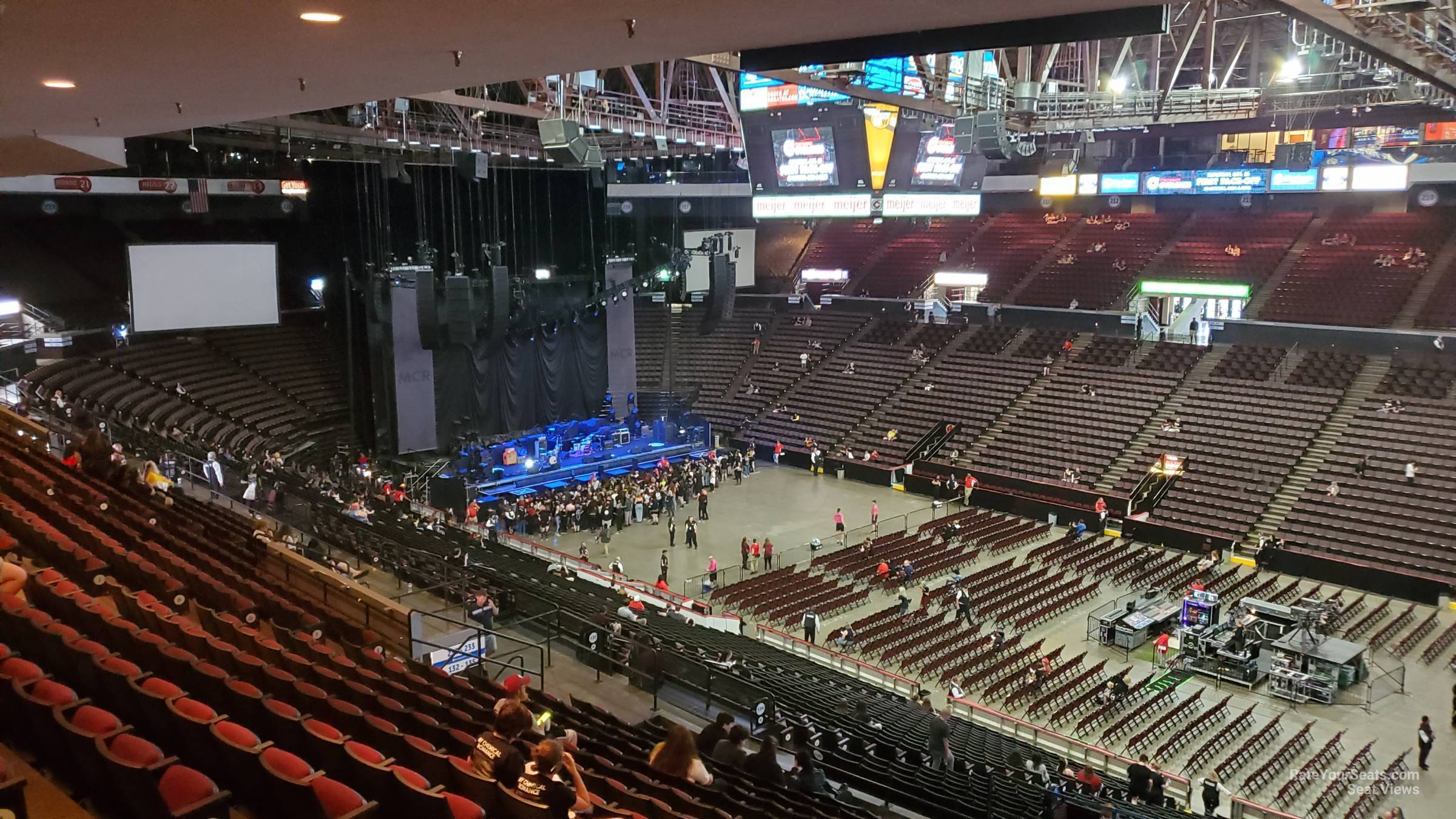 section 235, row q seat view  - heritage bank center