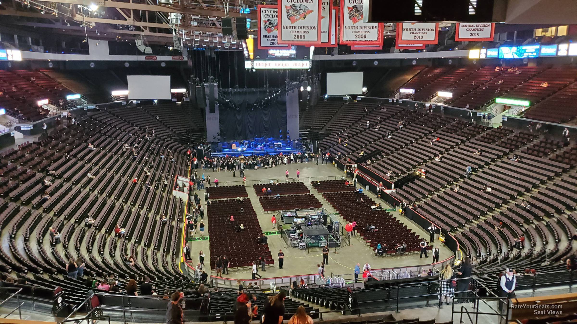 section 240, row q seat view  - heritage bank center