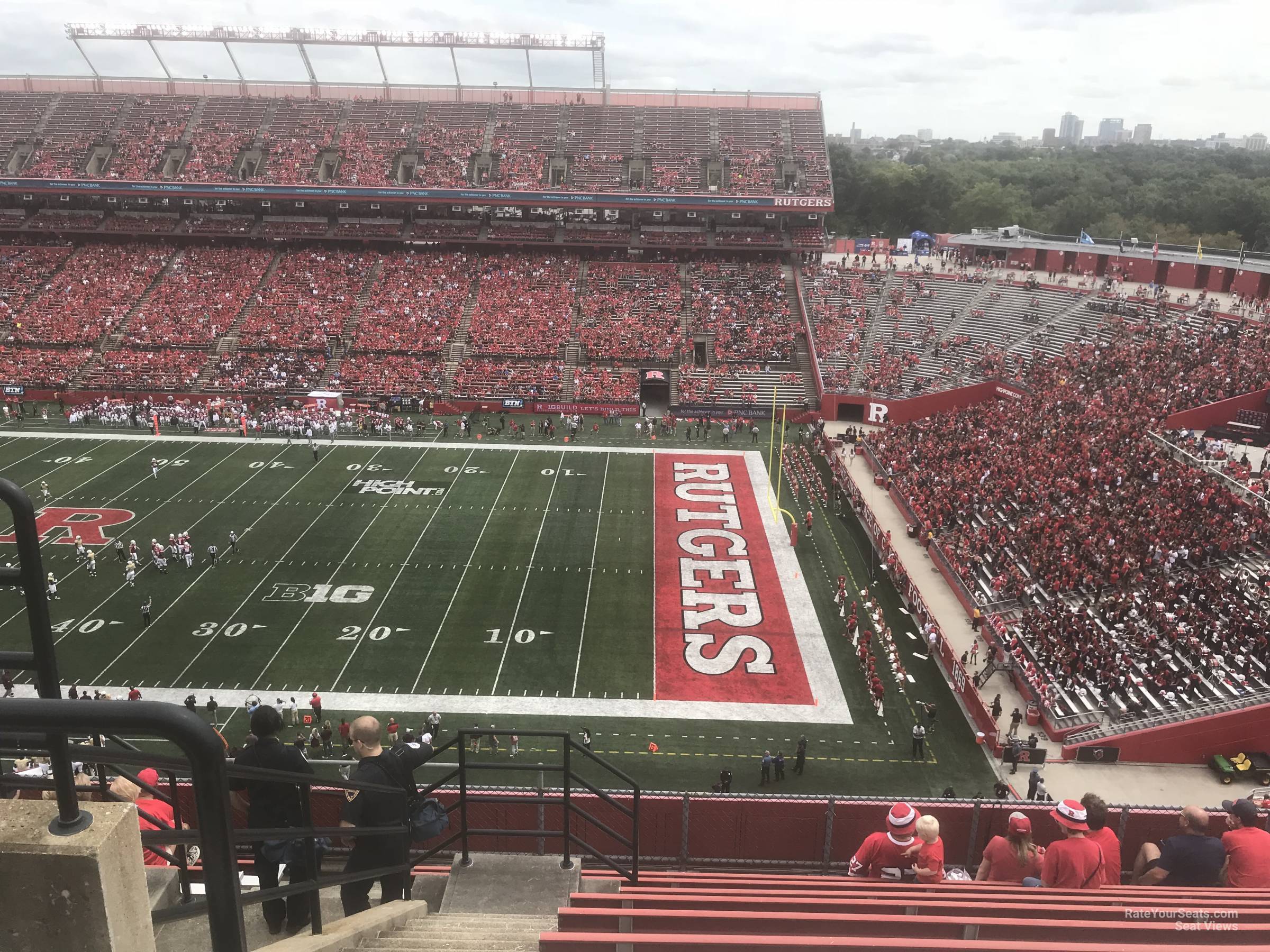 section 218, row 10 seat view  - shi stadium