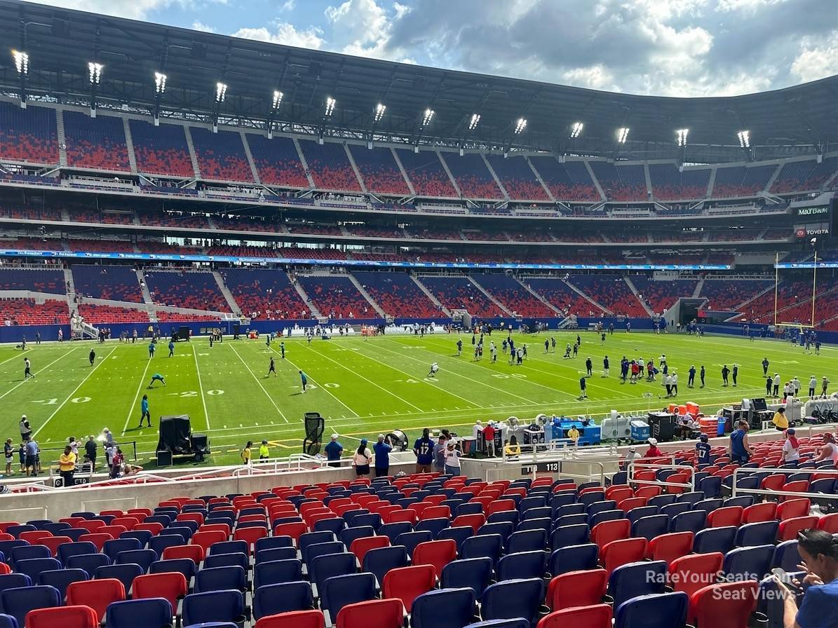 section 113, row 26 seat view  for football - highmark stadium