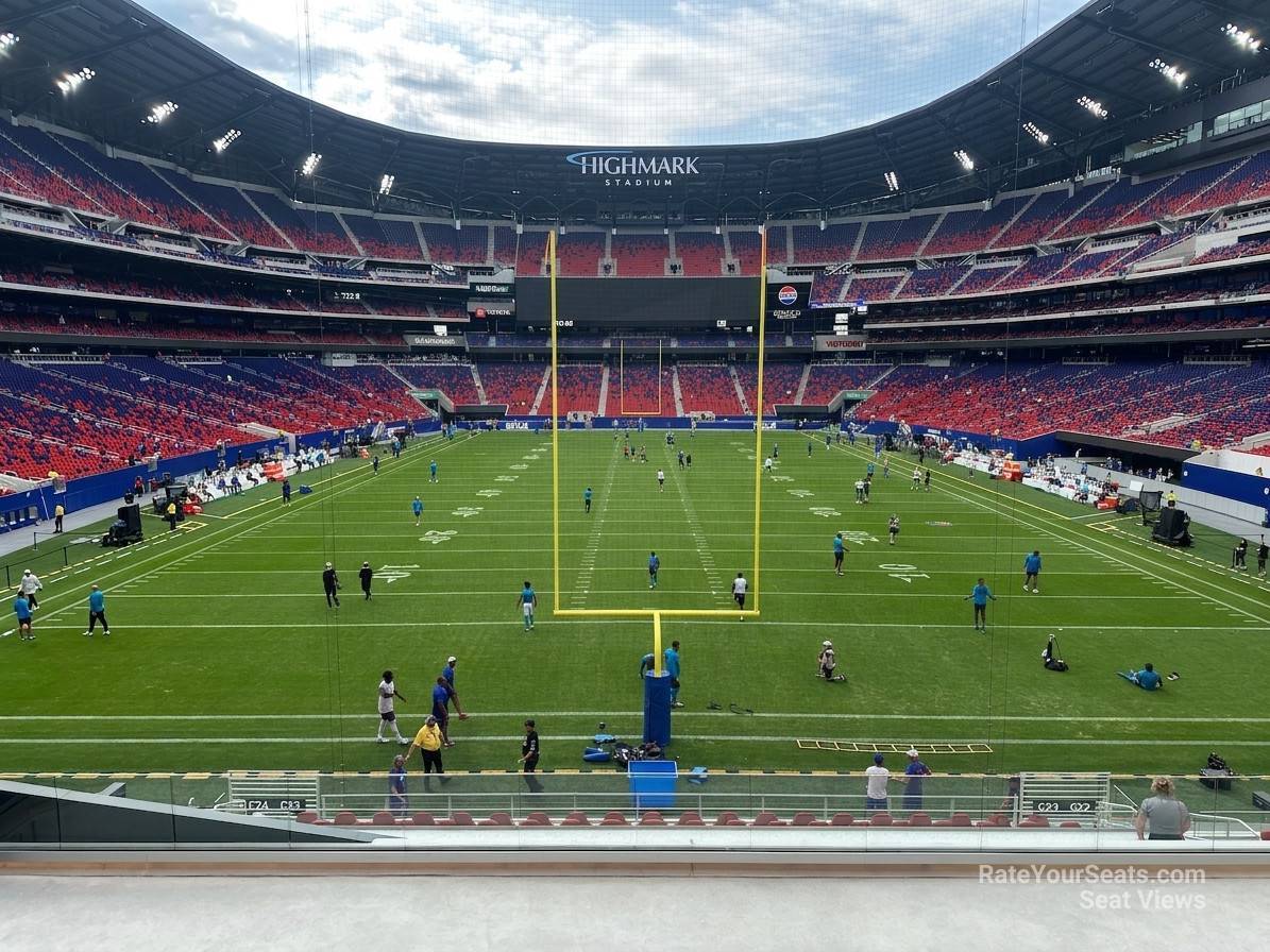 section 123, row 16 seat view  for football - highmark stadium