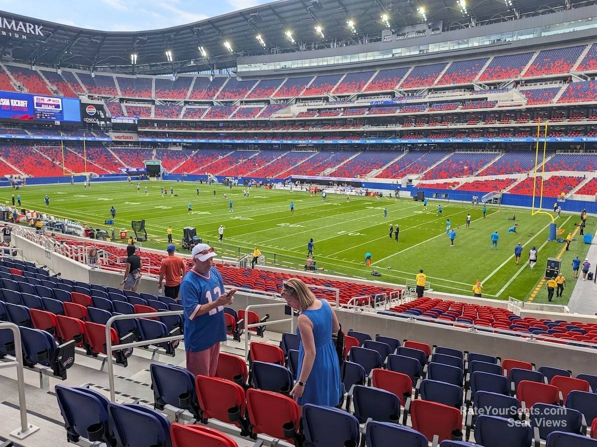 section 131, row 29 seat view  for football - highmark stadium