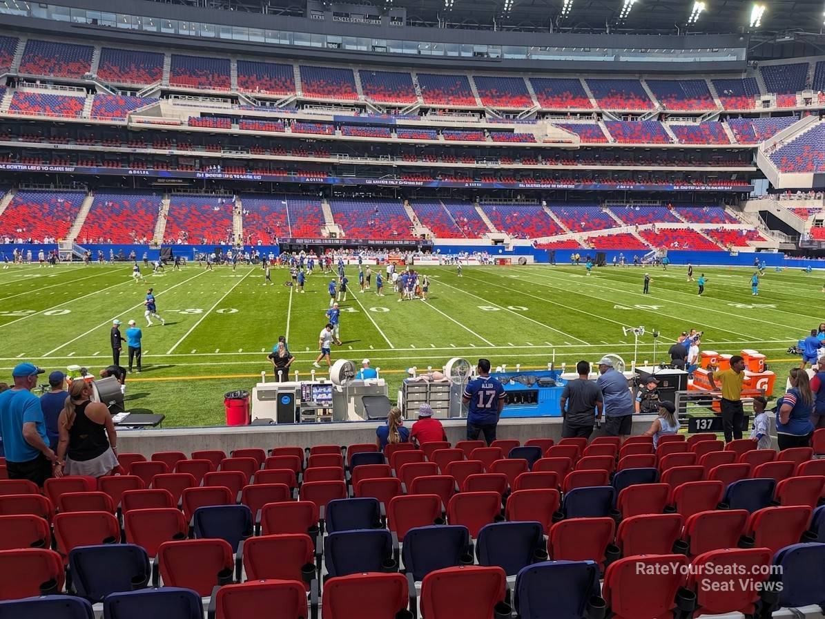 section 137, row 11 seat view  for football - highmark stadium