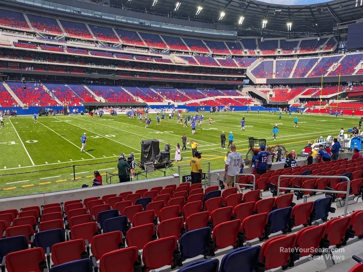 section 139, row 11 seat view  for football - highmark stadium