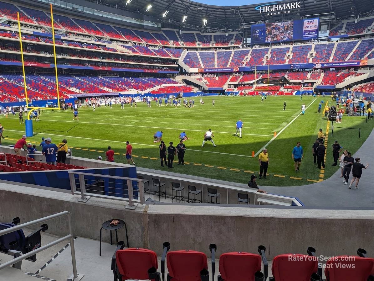 section 145, row 11 seat view  for football - highmark stadium