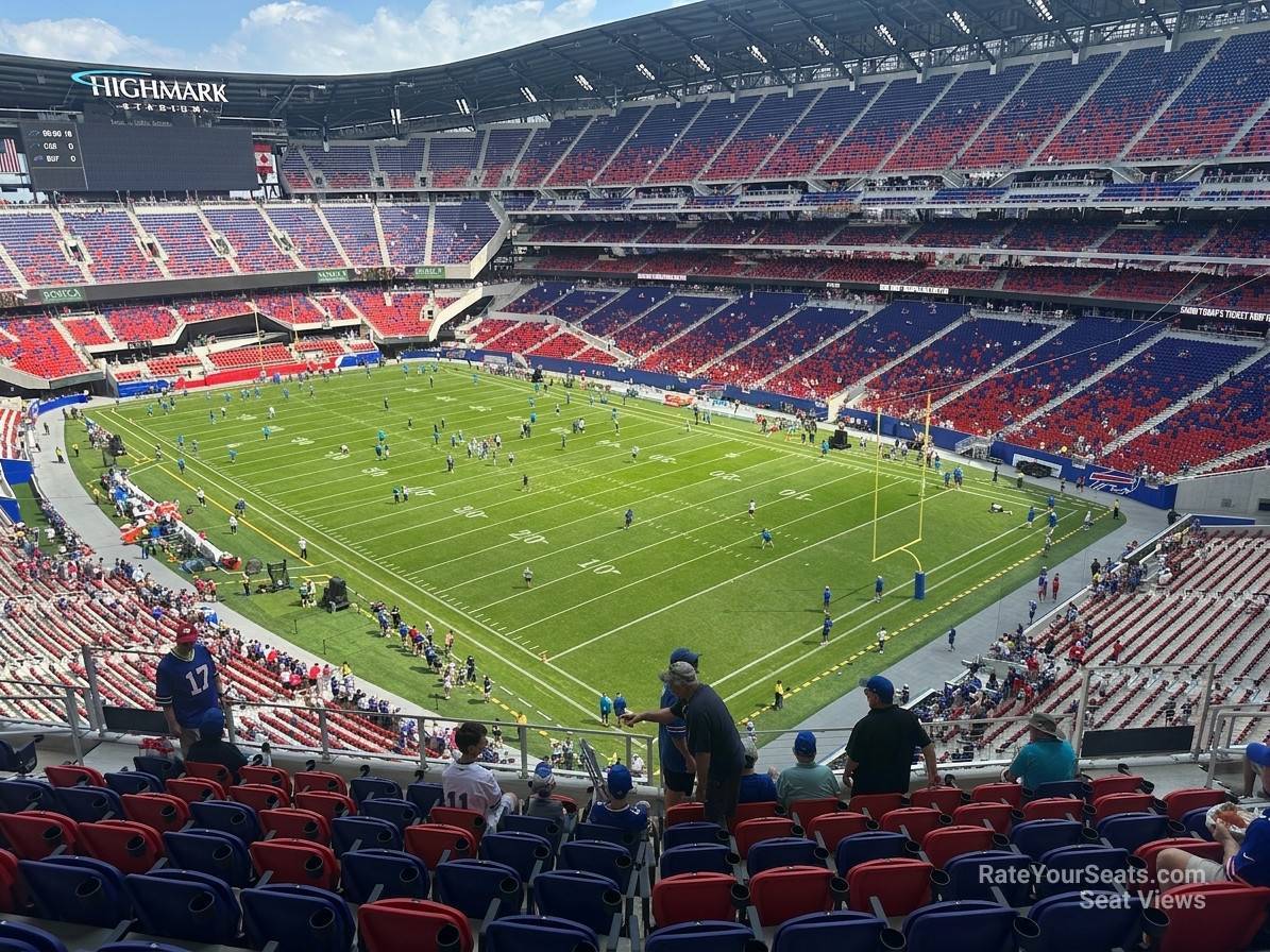 section 302, row 9 seat view  for football - highmark stadium
