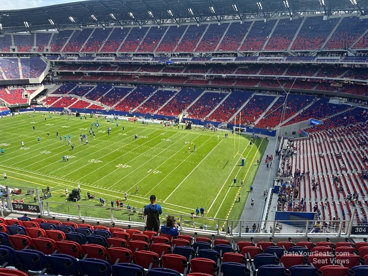 section 304, row 9 seat view  for football - highmark stadium