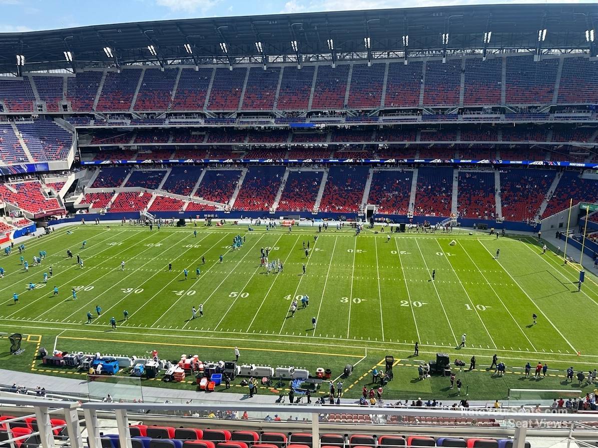section 308, row 10 seat view  for football - highmark stadium