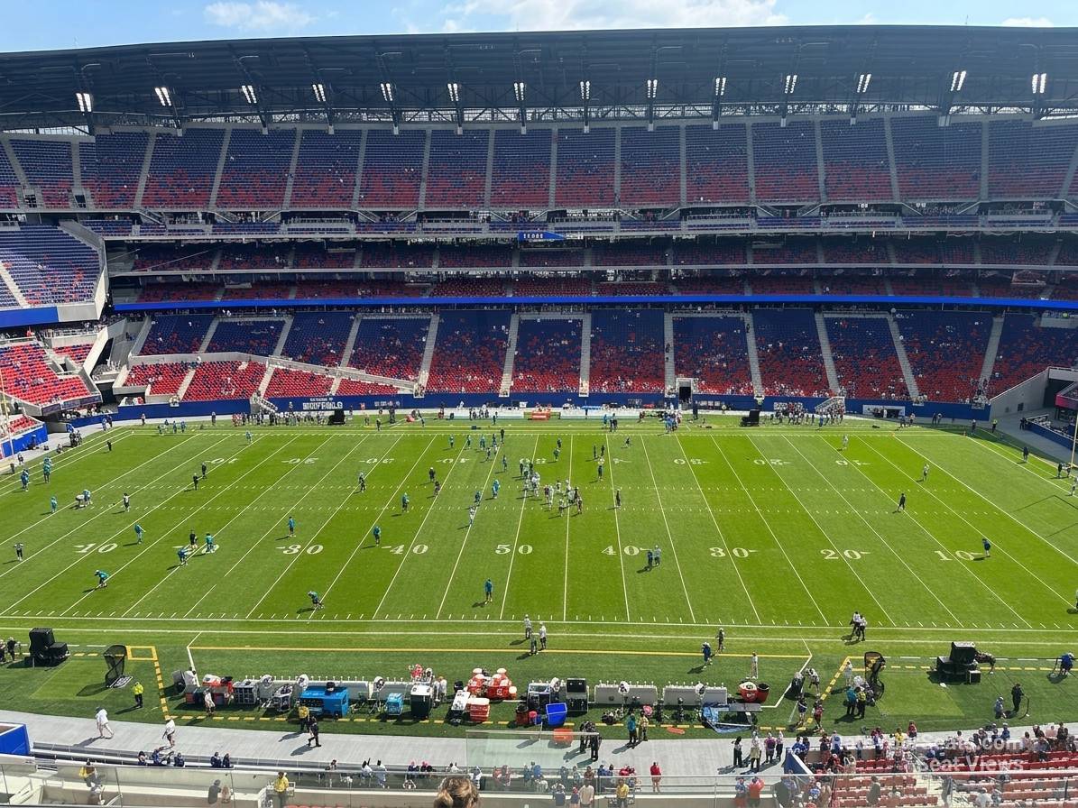 section 310, row 9 seat view  for football - highmark stadium