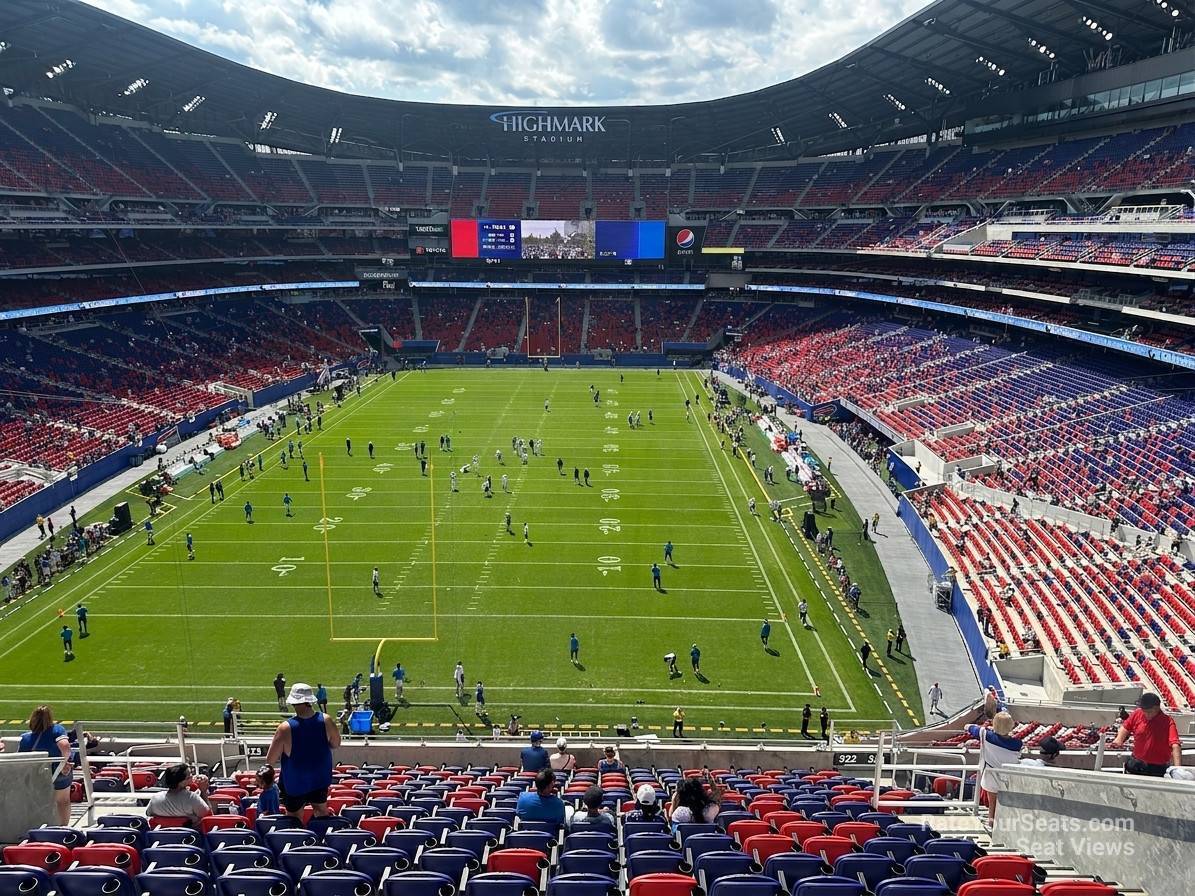 section 322, row 18 seat view  for football - highmark stadium