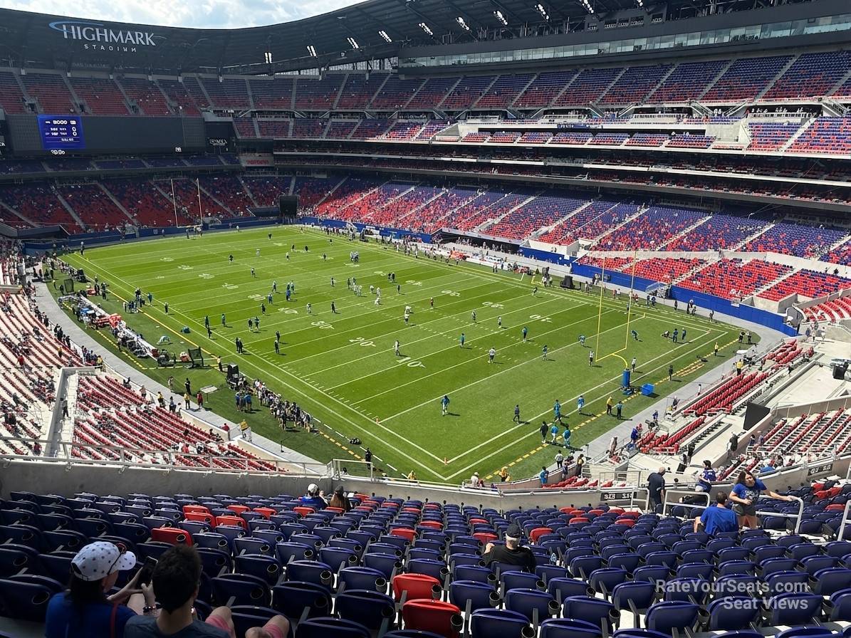 section 328, row 19 seat view  for football - highmark stadium
