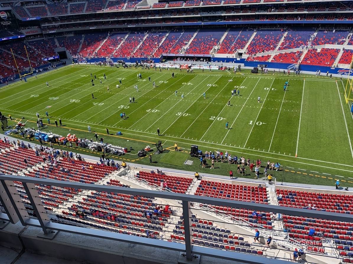 section 333, row 2 seat view  for football - highmark stadium