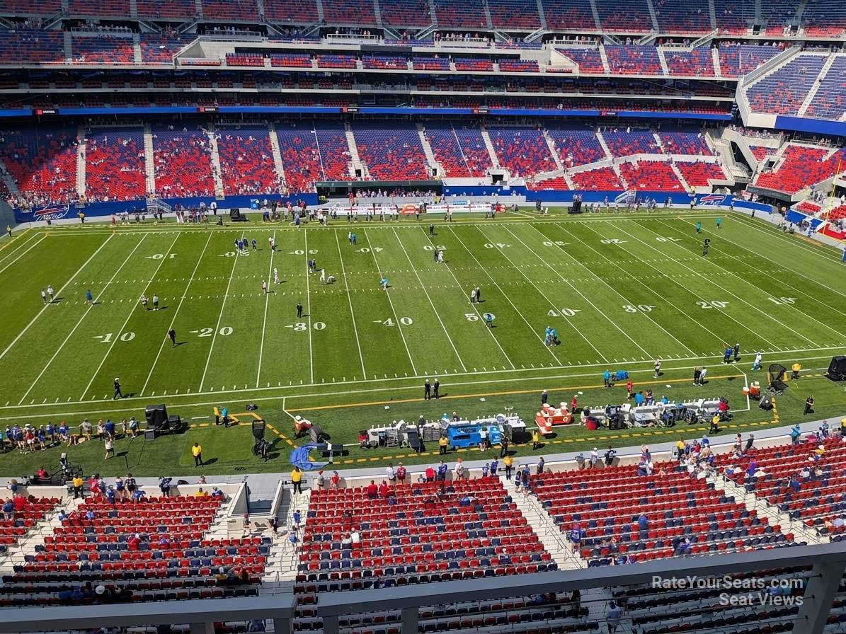 section 338, row 2 seat view  for football - highmark stadium