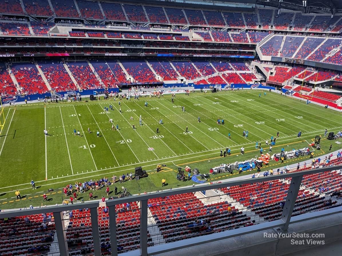 section 340, row 2 seat view  for football - highmark stadium