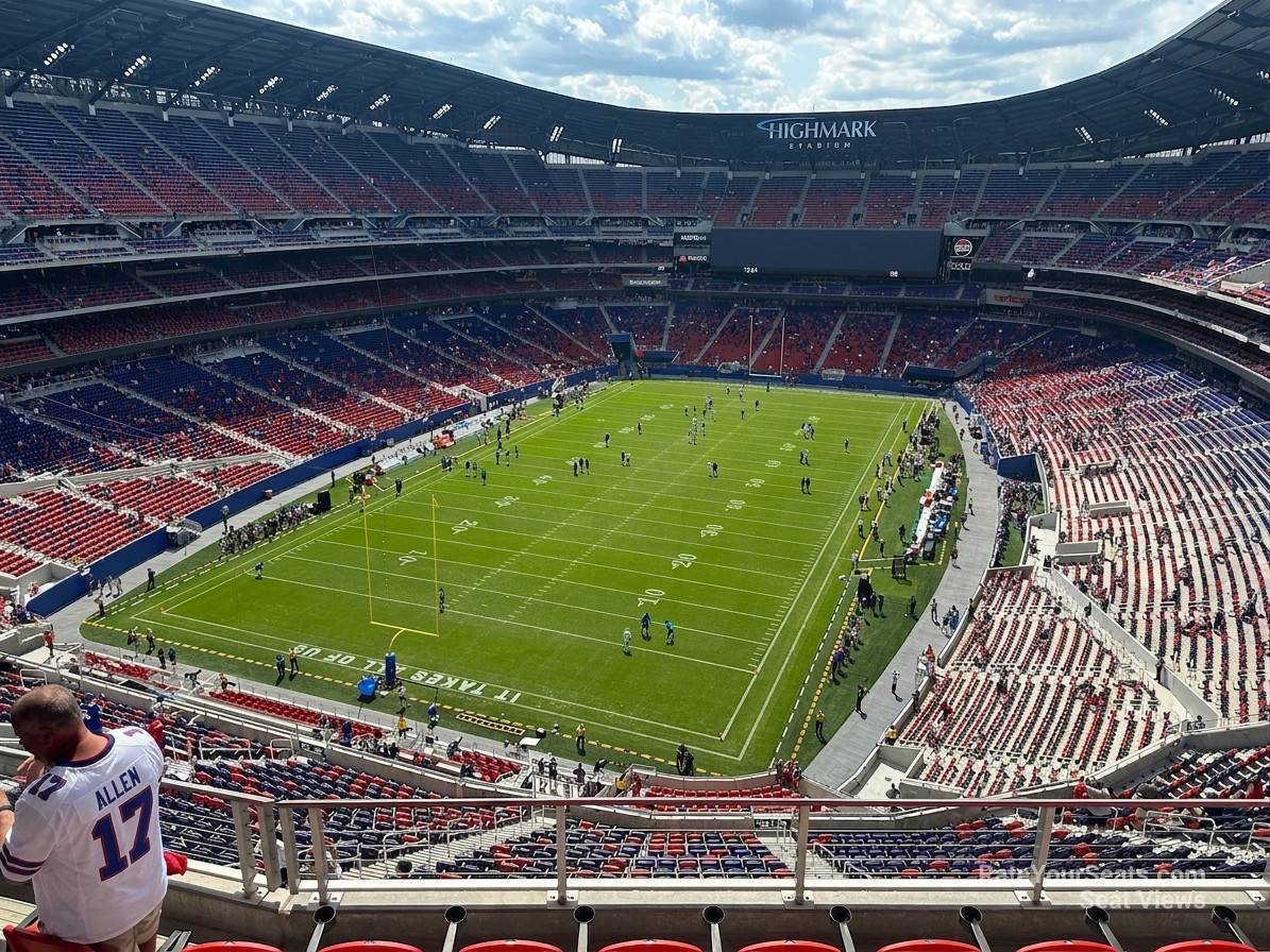 section 420, row 6 seat view  for football - highmark stadium