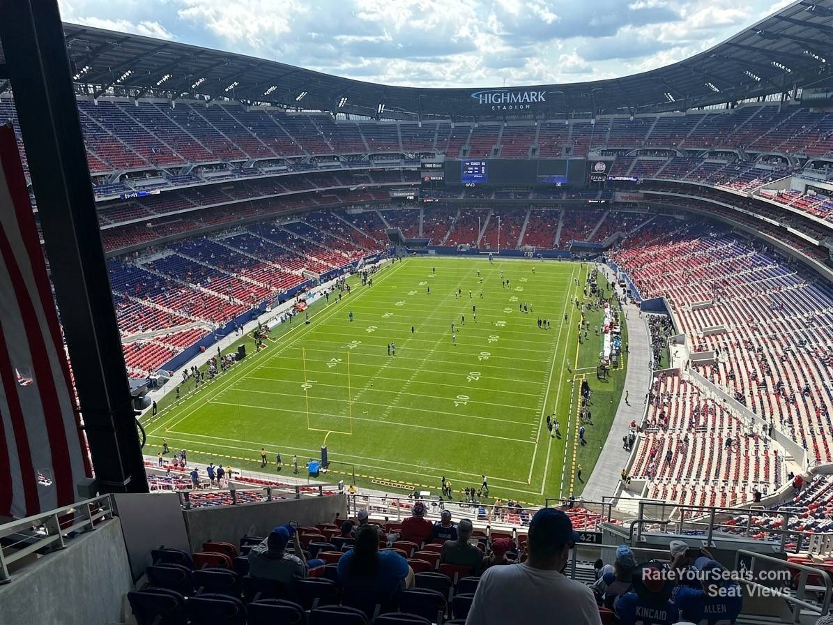 section 421, row 16 seat view  for football - highmark stadium