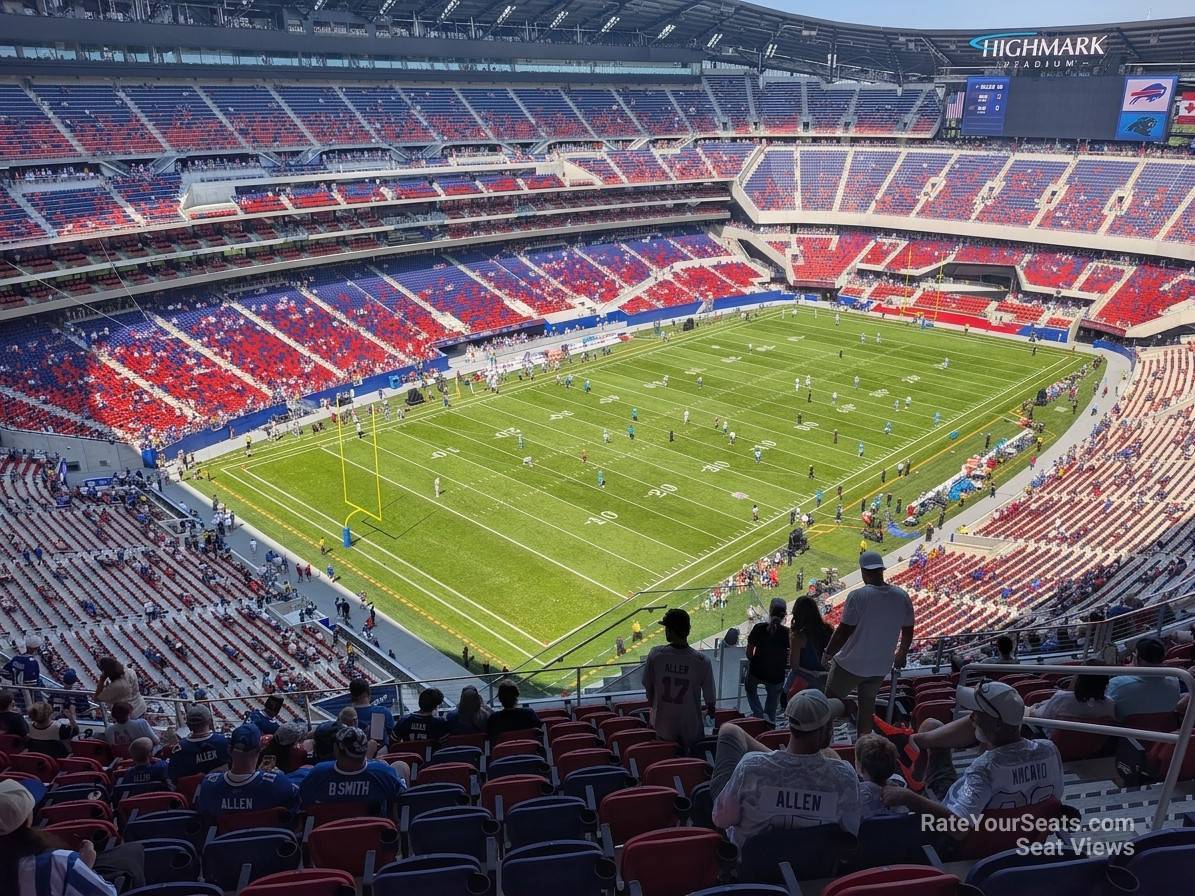section 444, row 12 seat view  for football - highmark stadium