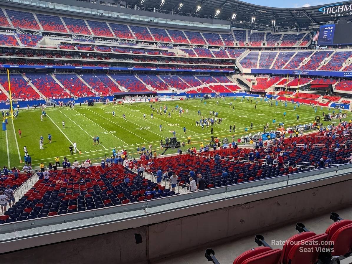 club 205, row 4 seat view  for football - highmark stadium