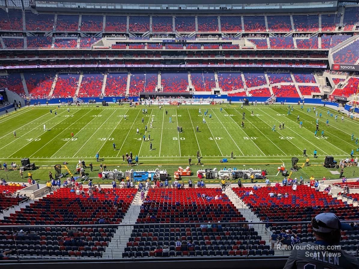 club 225, row 3 seat view  for football - highmark stadium