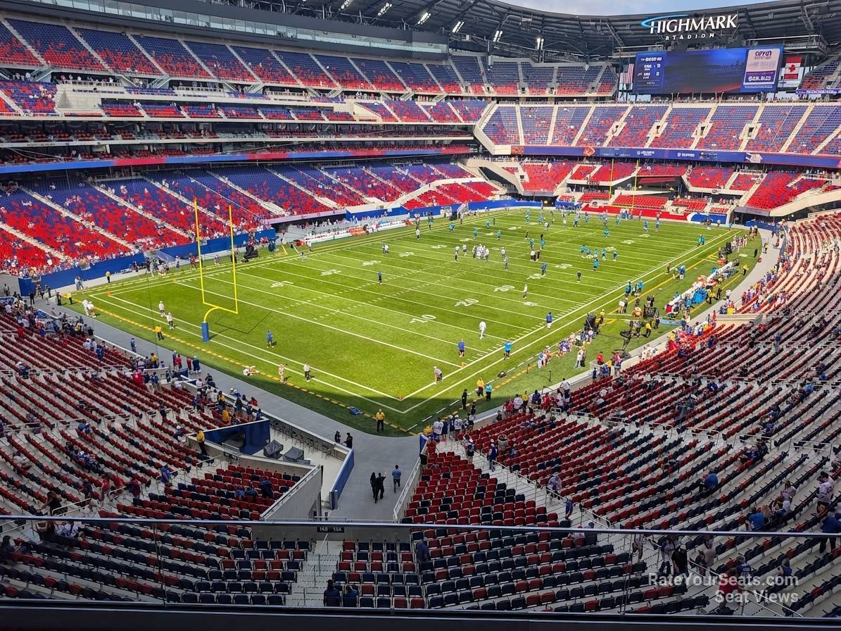 club 232, row 3 seat view  for football - highmark stadium