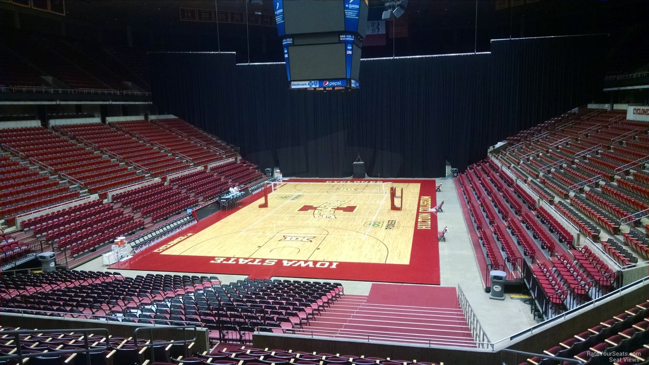 section 142, row 10 seat view  - hilton coliseum