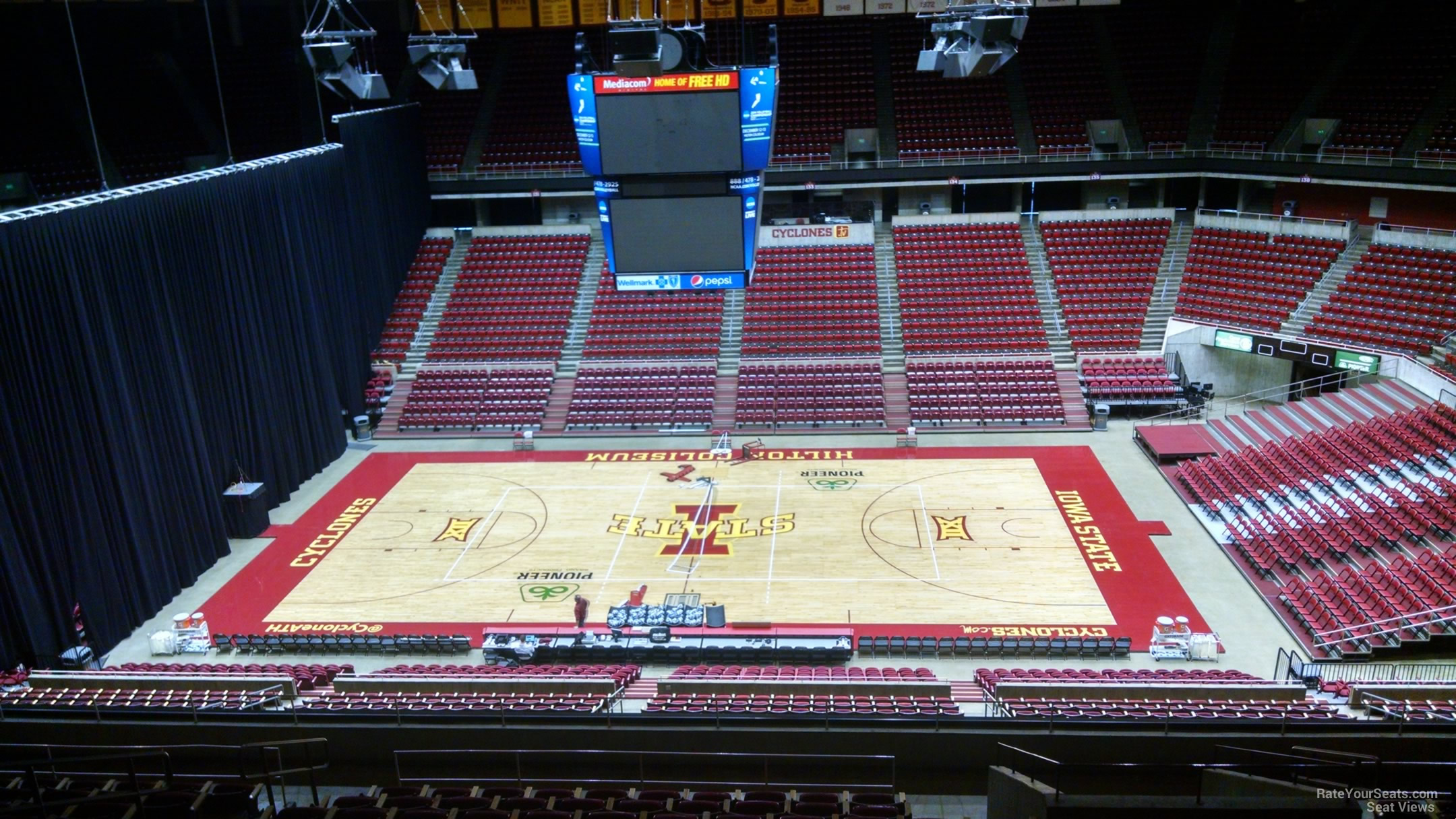 hilton coliseum section 211 rateyourseats com hilton coliseum seating chart