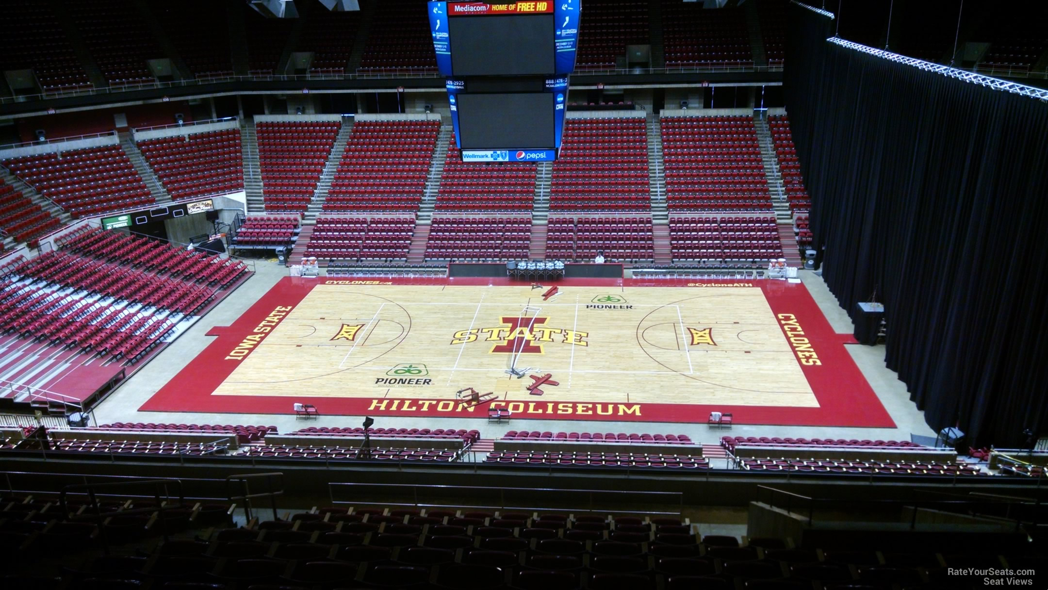 section 232, row 12 seat view  - hilton coliseum
