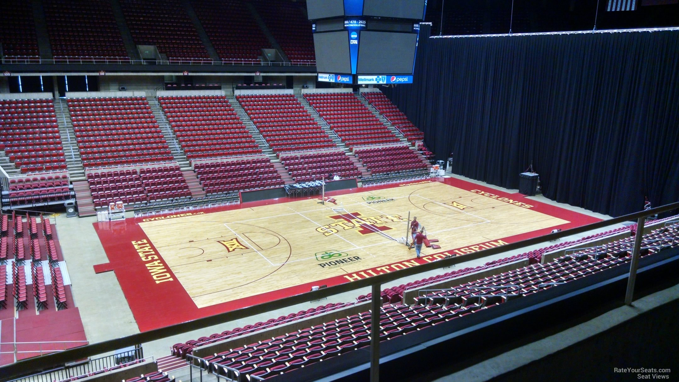 section 235, row 1 seat view  - hilton coliseum