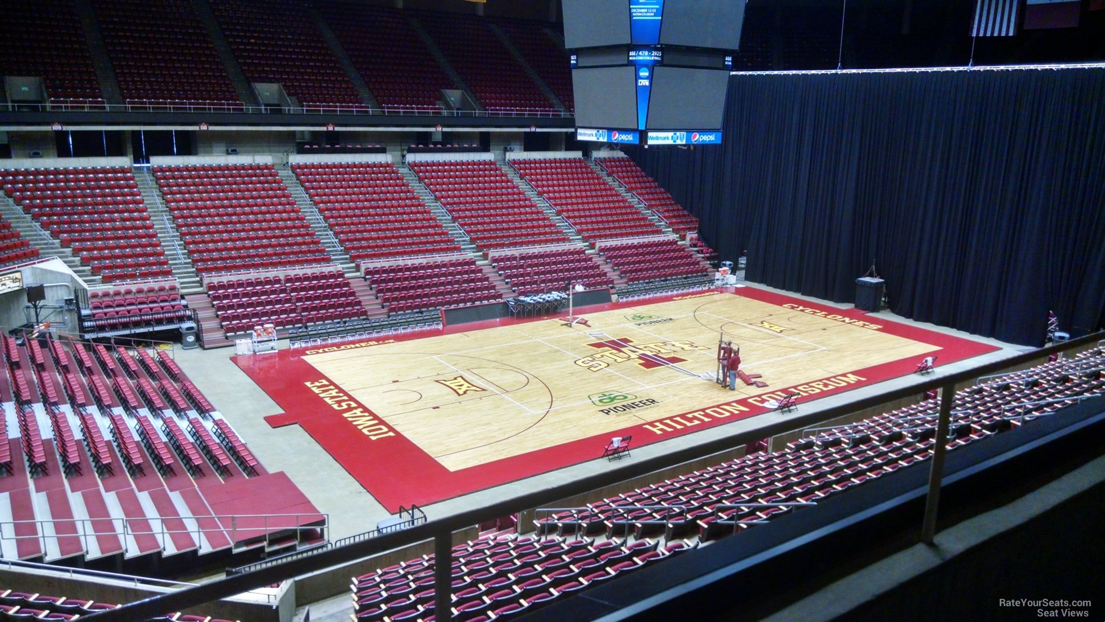 section 236, row 1 seat view  - hilton coliseum