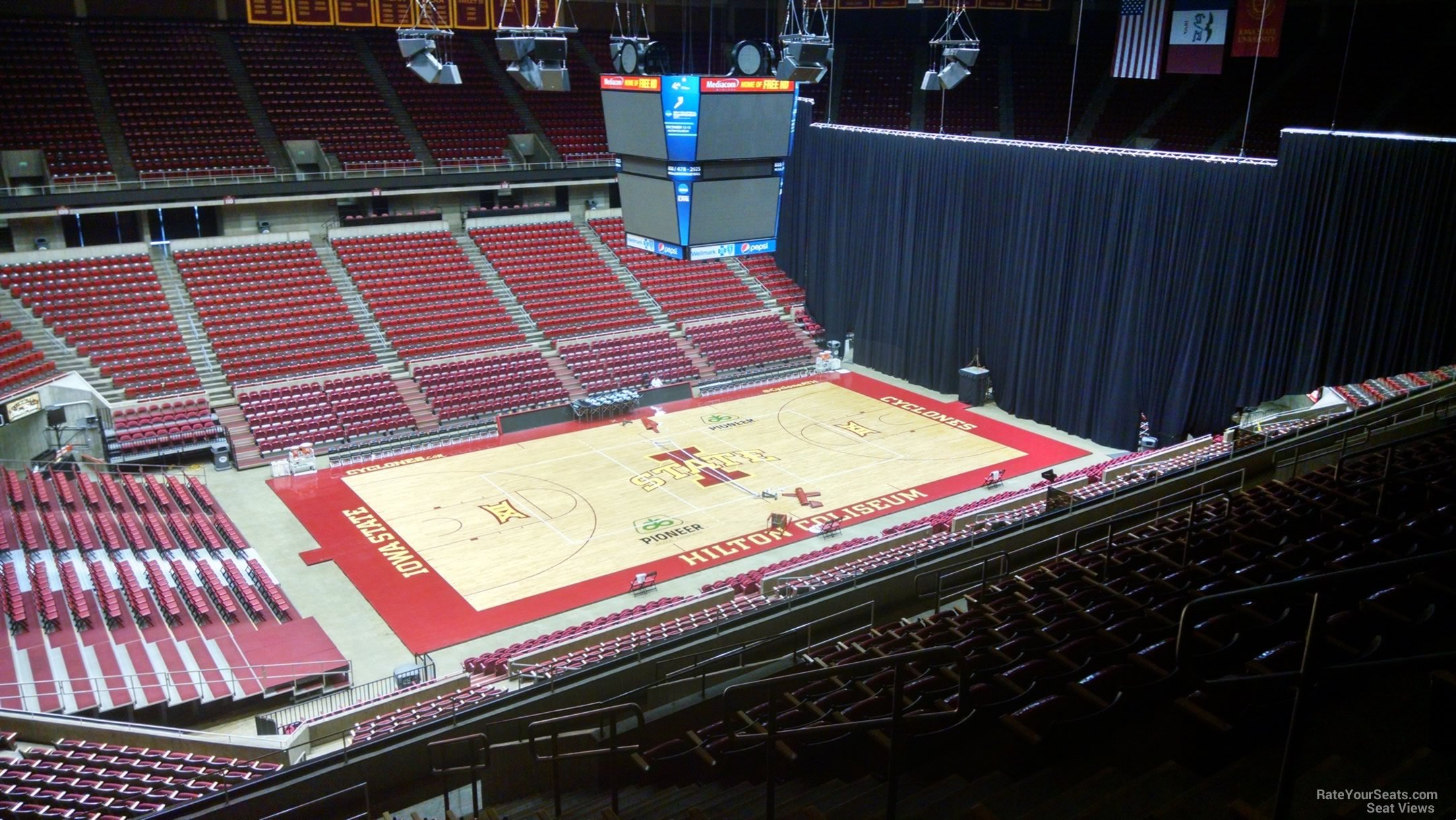 hilton coliseum section 236 rateyourseats com hilton coliseum seating chart
