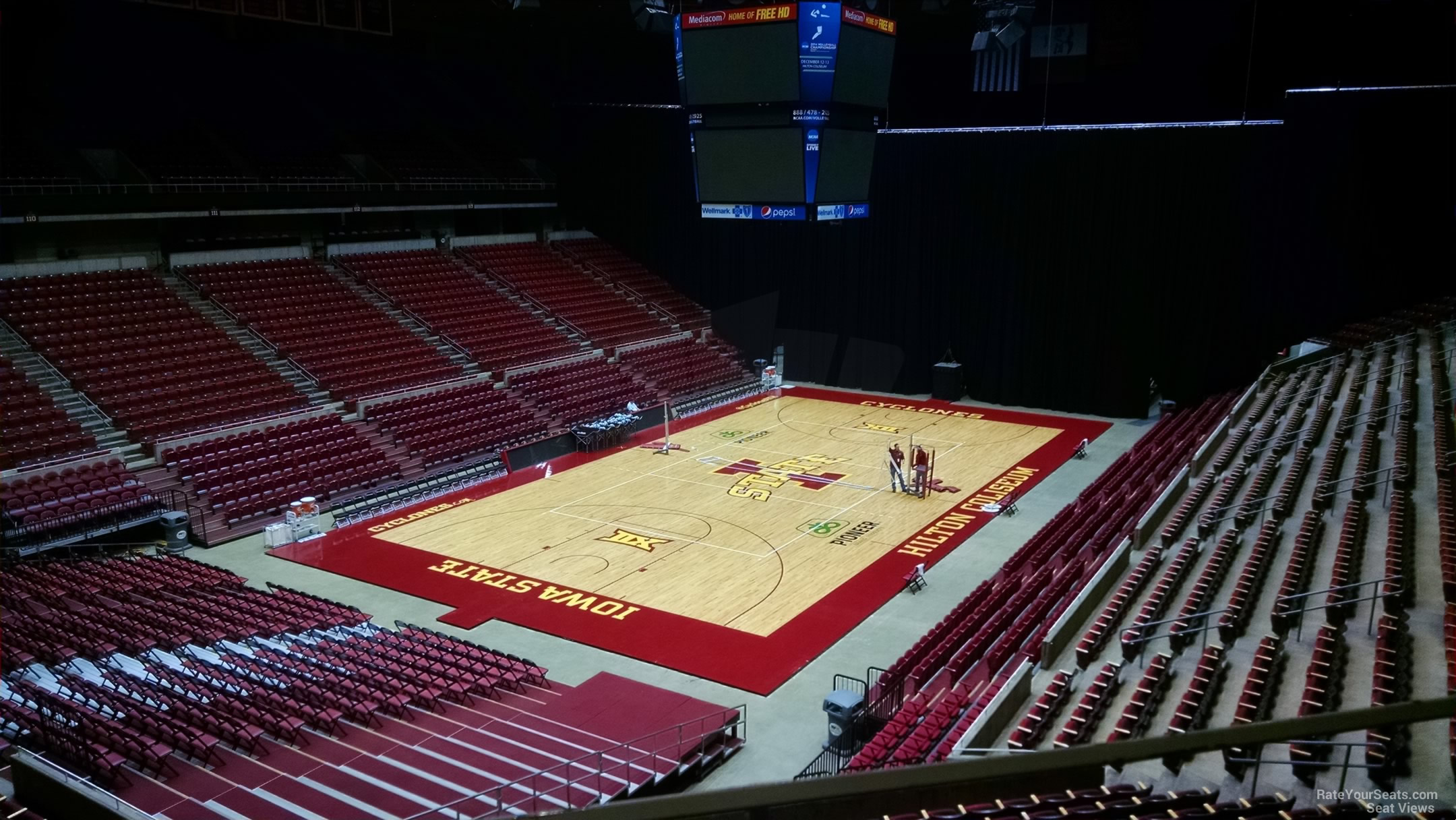 section 239, row 1 seat view  - hilton coliseum