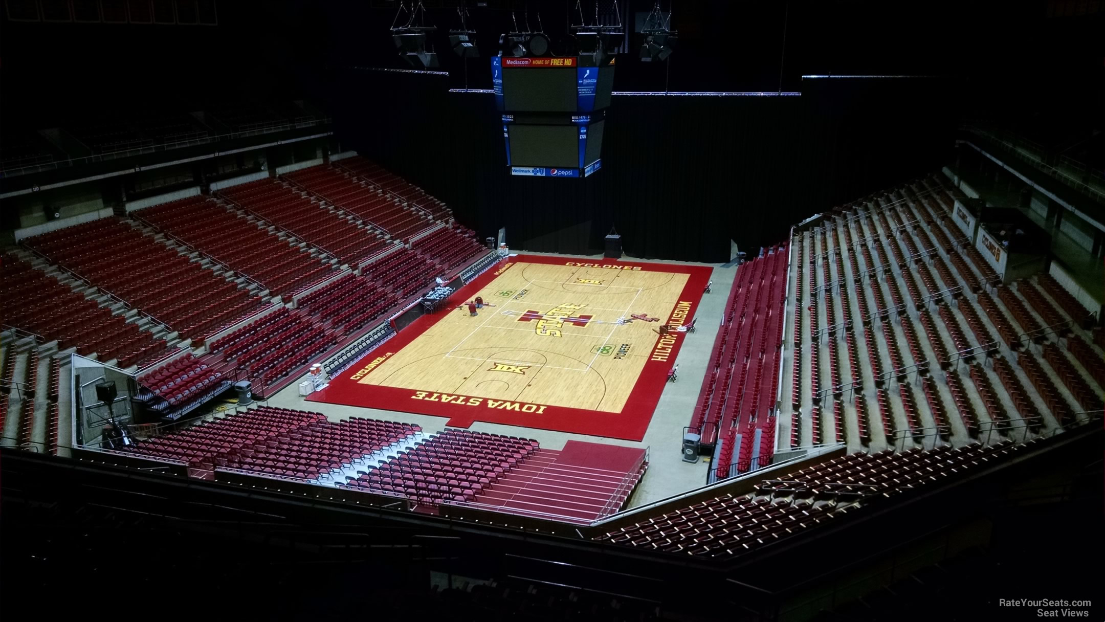 section 241, row 12 seat view  - hilton coliseum