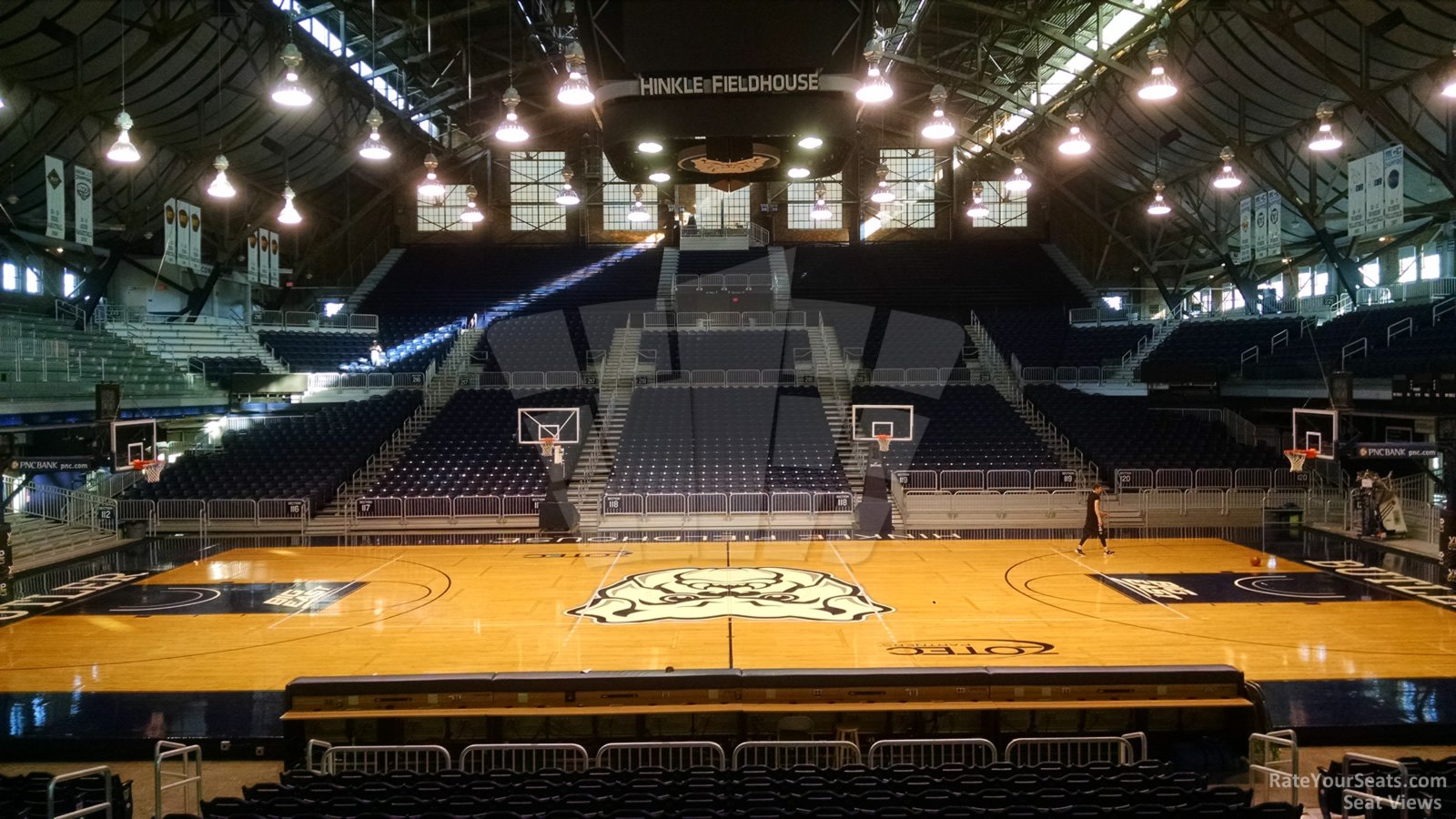 section 106, row 15 seat view  - hinkle fieldhouse