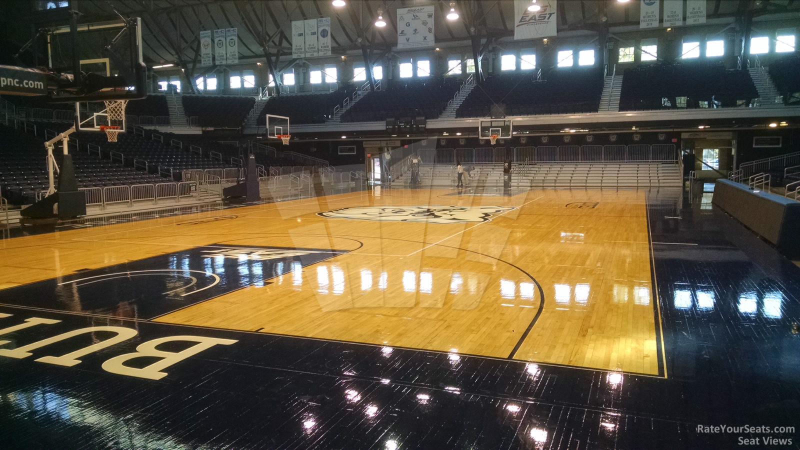section 111, row 2 seat view  - hinkle fieldhouse