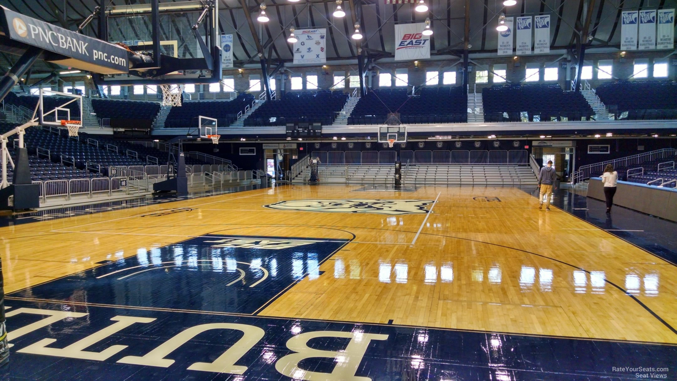 section 111, row 3 seat view  - hinkle fieldhouse