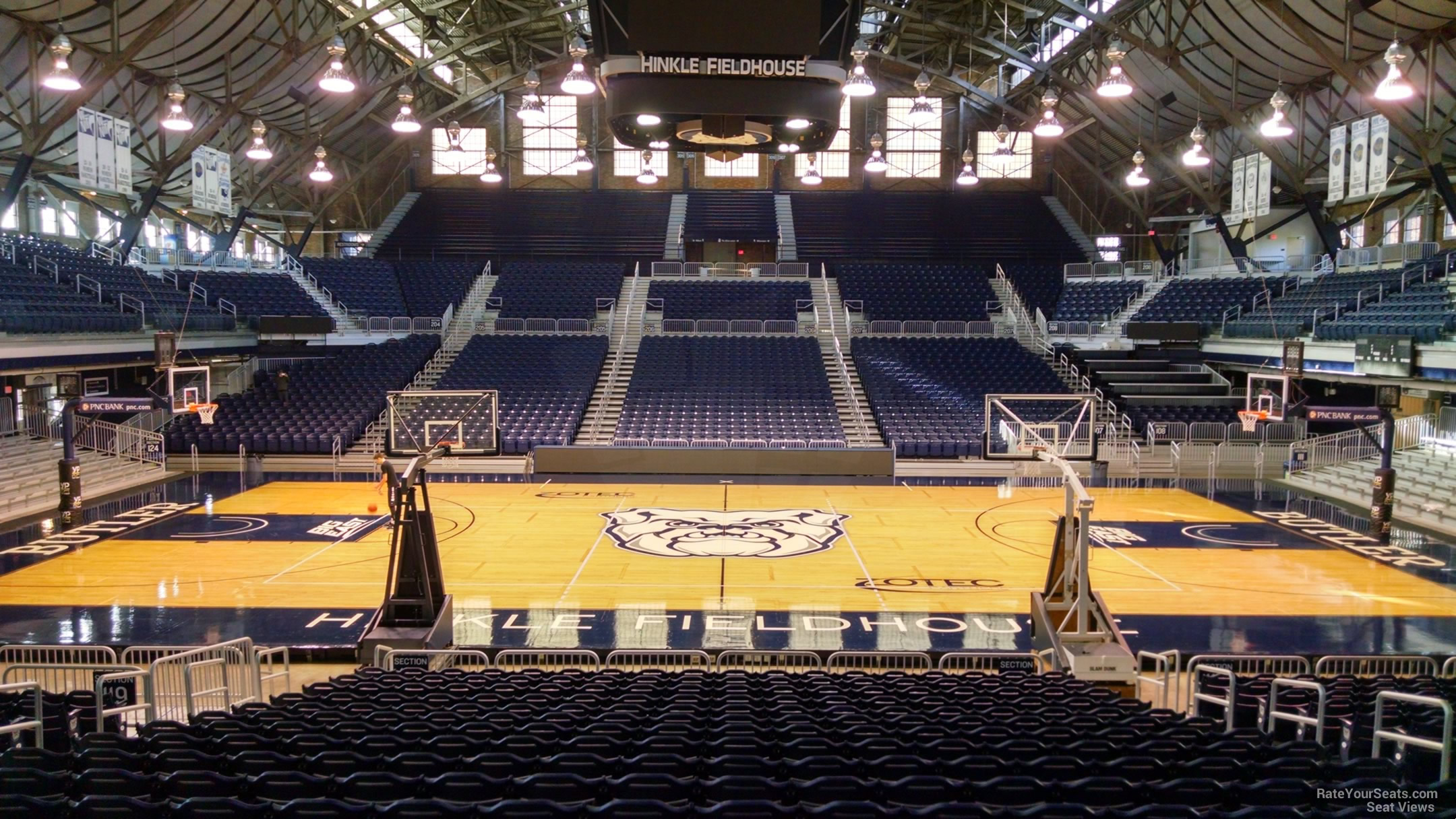 section 118, row 18 seat view  - hinkle fieldhouse