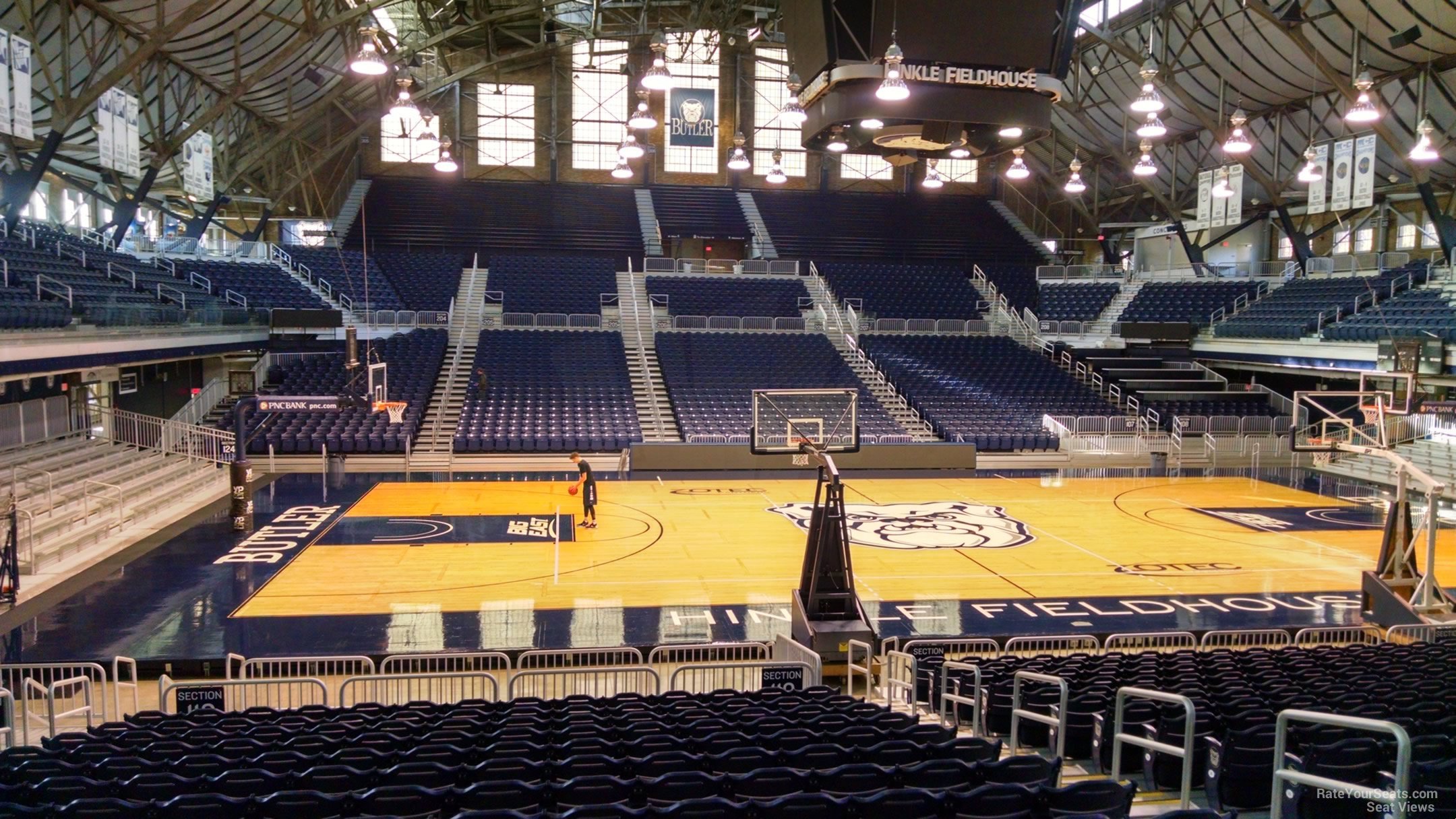 section 119, row 18 seat view  - hinkle fieldhouse