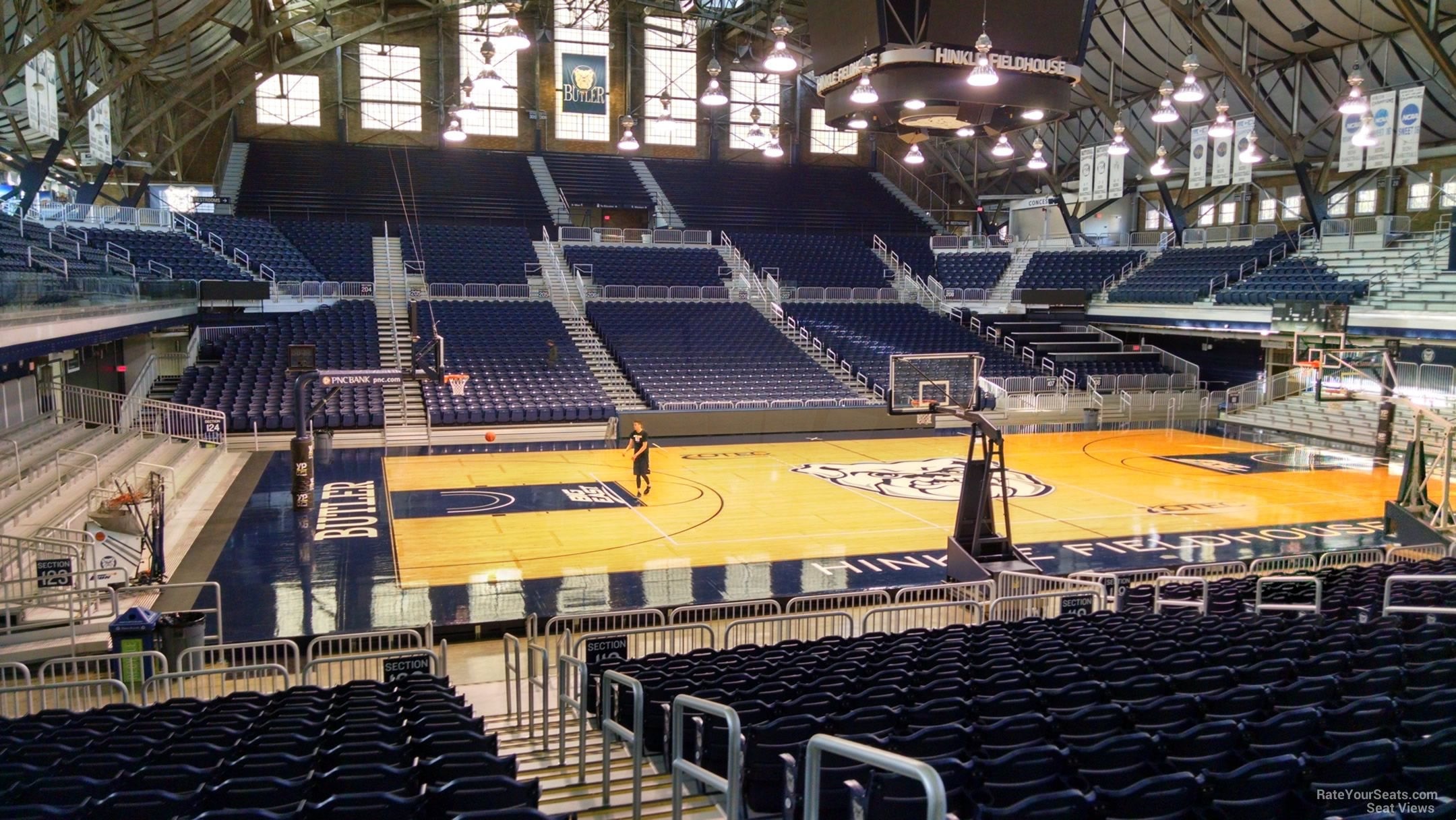 section 120, row 18 seat view  - hinkle fieldhouse