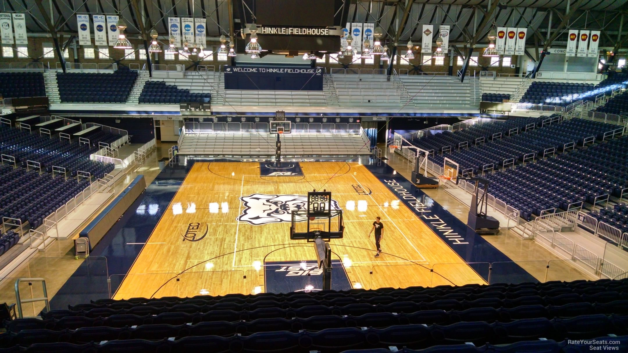 section 201, row 10 seat view  - hinkle fieldhouse