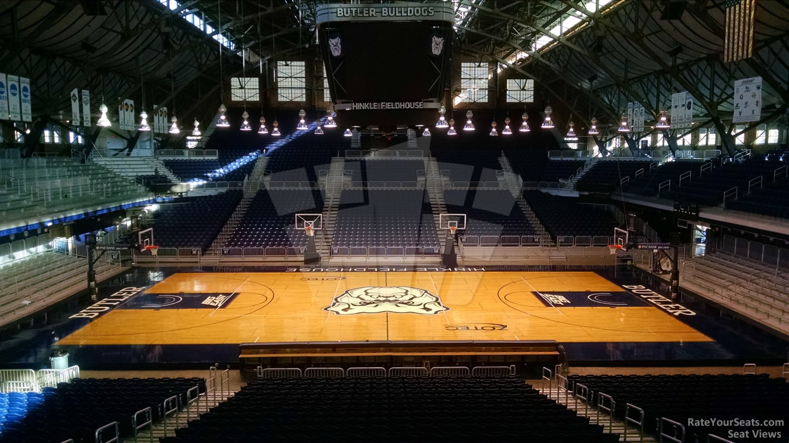 section 206, row 9 seat view  - hinkle fieldhouse