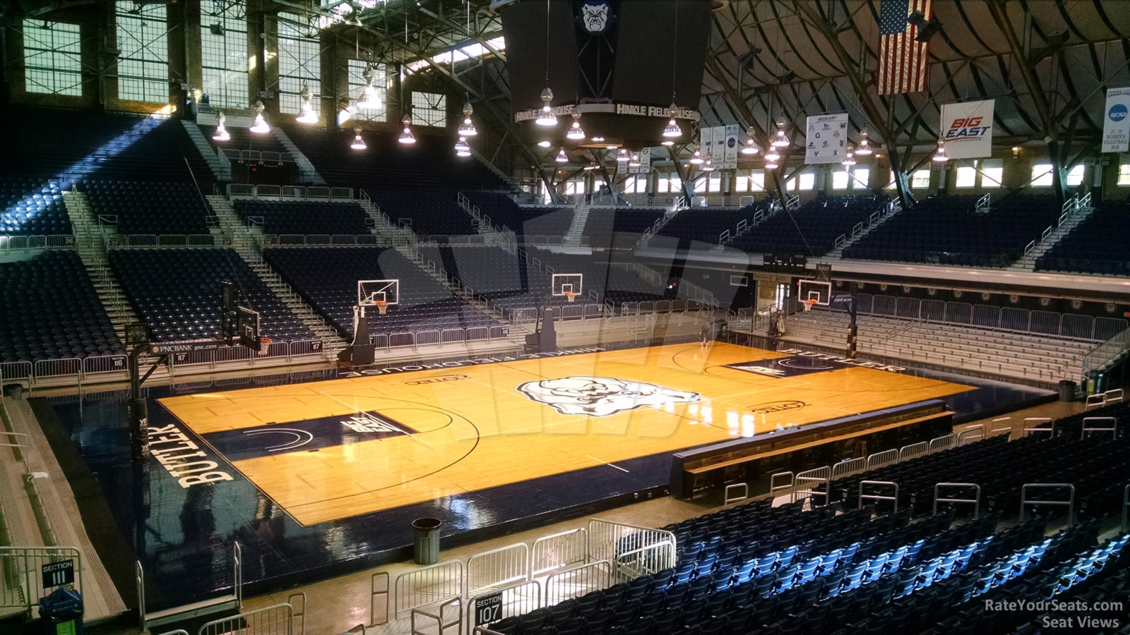 section 209, row 3 seat view  - hinkle fieldhouse
