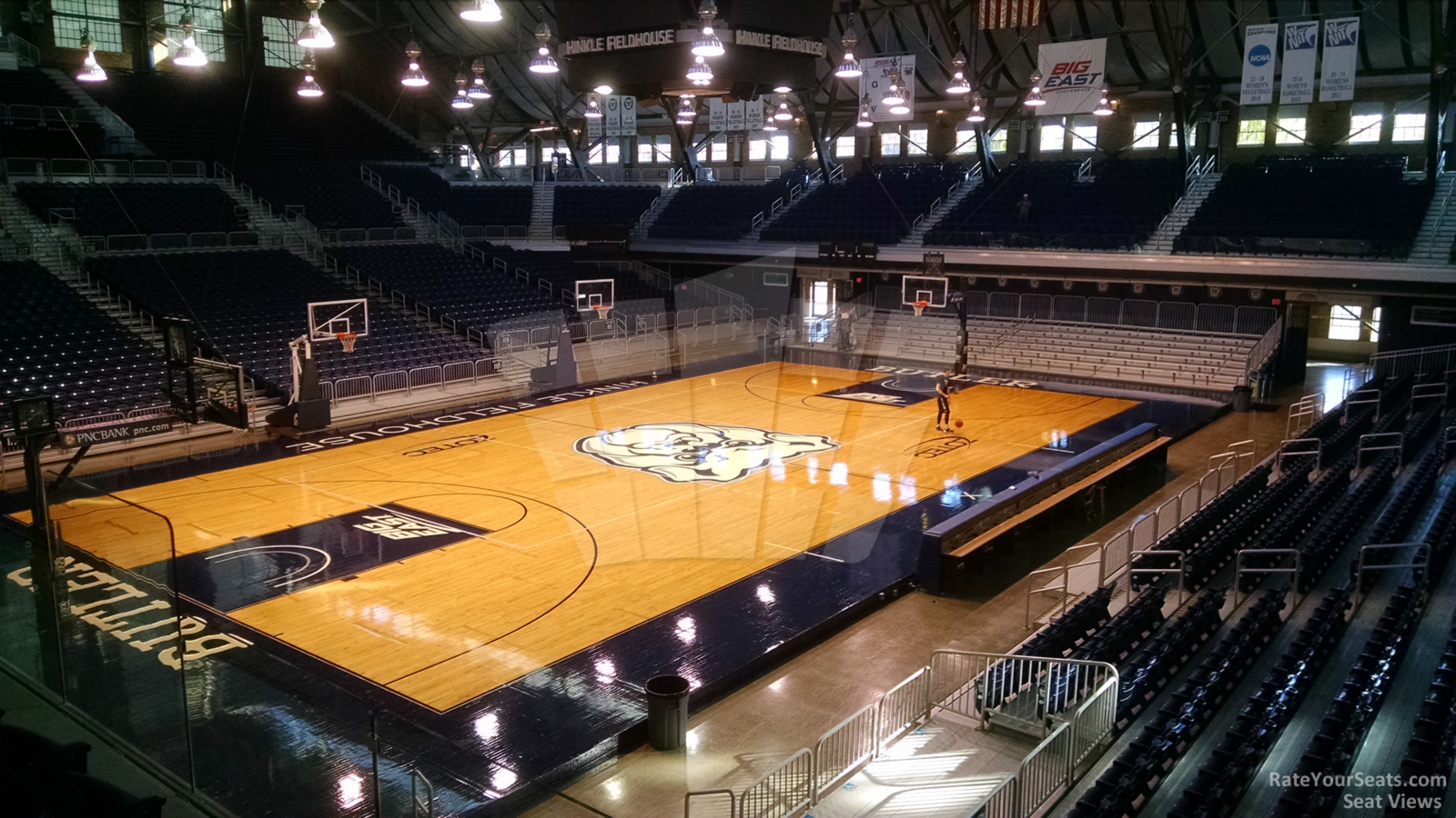 section 210, row 3 seat view  - hinkle fieldhouse